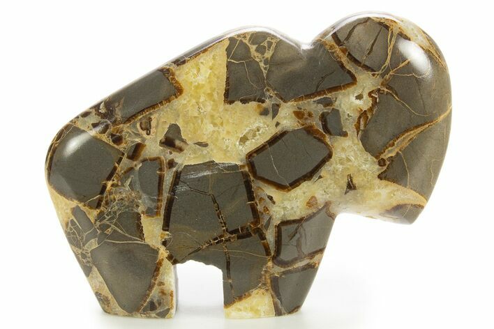 Calcite-Filled Polished Septarian Bison - Utah #335282